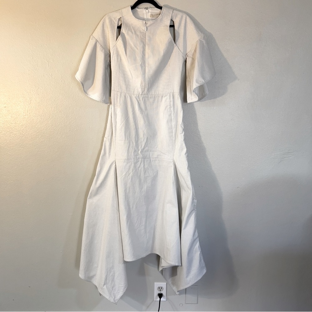 BCBGMaxazria Runway Cut Out Asymmetrical Midi-Maxi Dress 2-4